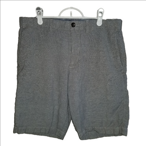 Banana Republic Granite Grey Mens Linen Walking Golf Shorts Label Reads Size 32